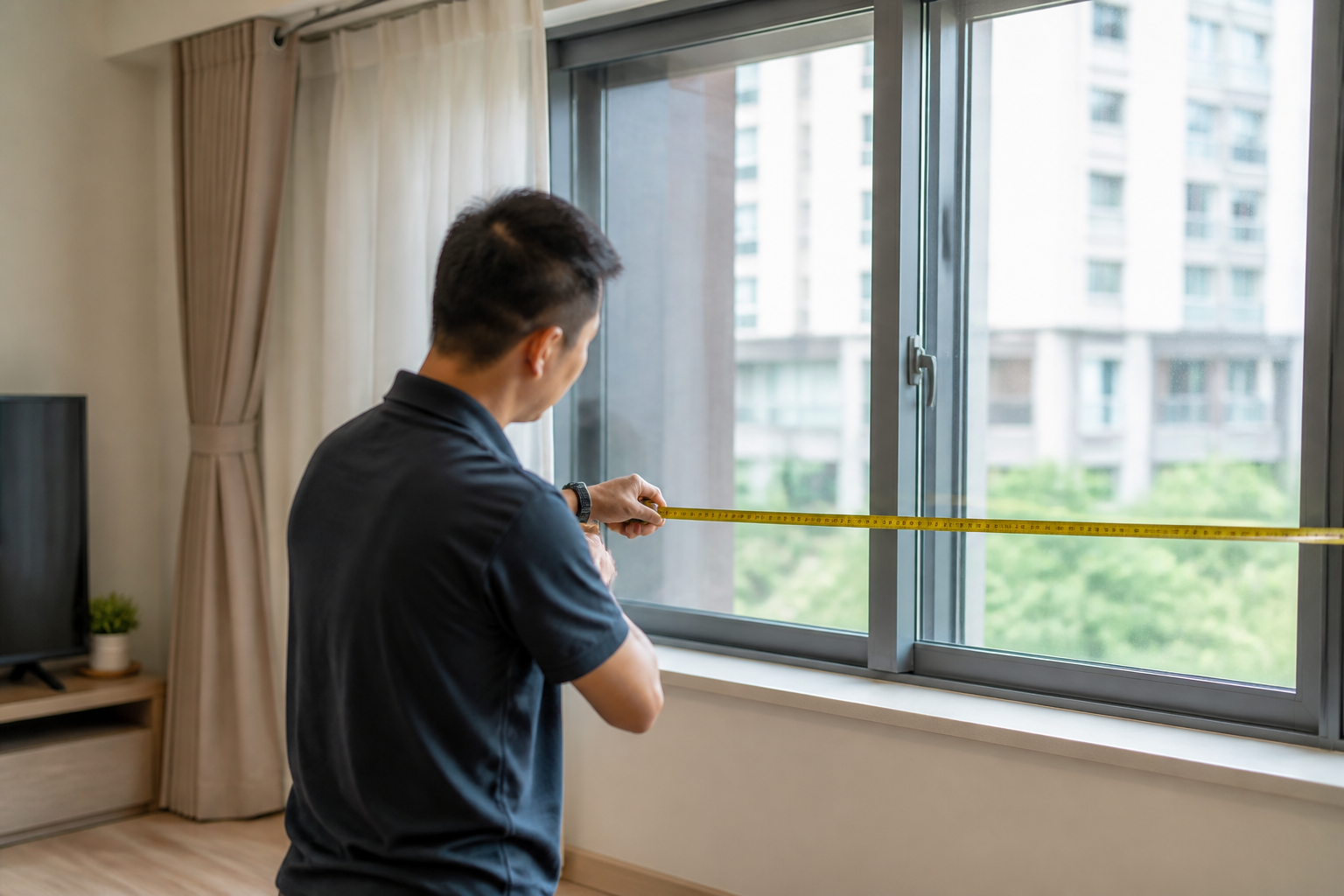 台中窗簾訂做|taichung custom curtain measure